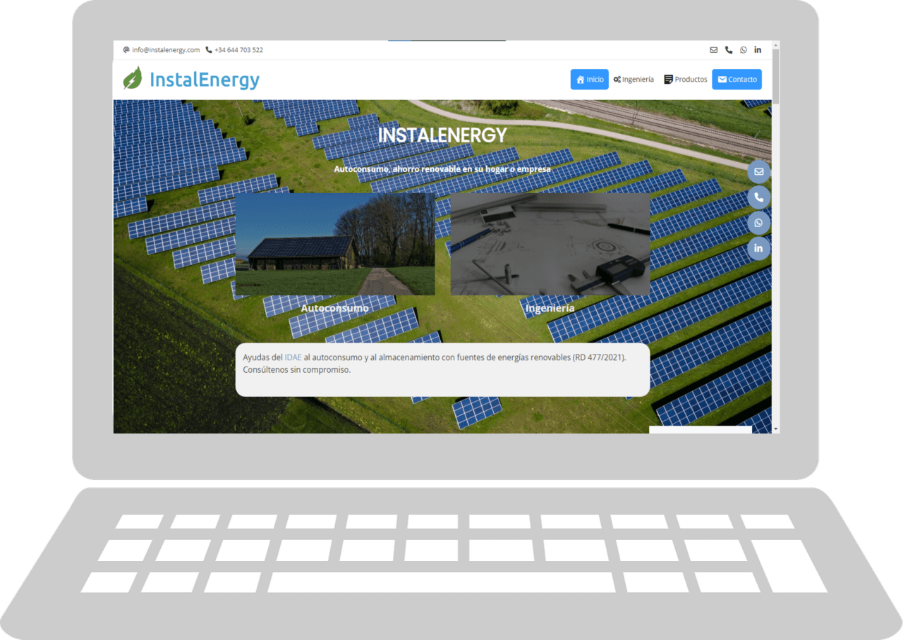 InstalEnergy website screenshot