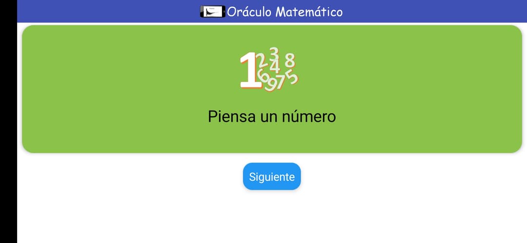 Oraculo Matemático app screenshot